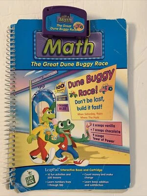 LeapPad Leap 2 Math The Great Dune Buggy Race Interactive Book and Cartridge  - Image 1 of 4