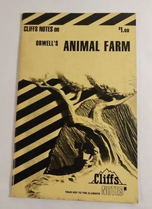 Cliffs Notes On Orwell's Animal Farm 1967 By C K Hillegass Vintage Paperback GC - Picture 1 of 13