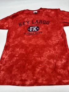 M&M’s T-Shirt Men Large Spell Florida Keys Key Largo Red…#10281 - Picture 1 of 8