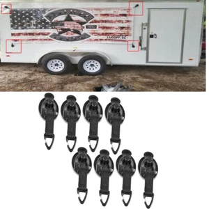 Heavy Duty Suction Cup Anchor With Securing Hook Tie Down, Camping Tarp GOOD 8x - Picture 1 of 9