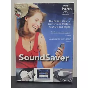 Bias Sound Creative SoundSaver - LPs Tapes CD Conversion Software w/ Audio Cable - Picture 1 of 2