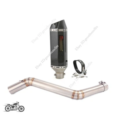 Silenciador de aluminio tubo de escape de enlace medio para CF-Moto 650MT 650NK 400NK 2014-2024 Foto 1 de 4