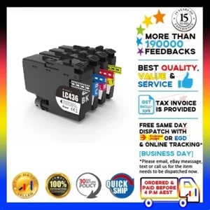 4x NON-OEM LC436 LC-436 ink for Brother MFC-J4340DW J4440DW J4540DW J5955DW - Picture 1 of 1