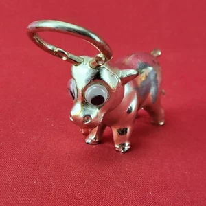 ABRIDOR DE BOTELLAS Y SACACORCHOS DE TONO DORADO DE COLECCIÓN CON CÓMICOS OJOS DE GOOGLY - Imagen 1 de 7