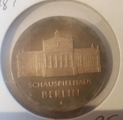 Rare 1987 DDR(East Germany) Large Silver 10 Marks Berlin Theater- Proof #2 - Image 1 of 2