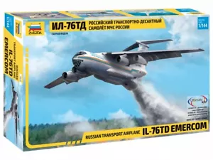 1:144 ZVEZDA #7029 - ILYUSHIN IL-76TD 'Emercom' Russian Transport Airplane - Picture 1 of 3
