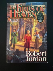 Signed 1st Edition The Fires Of Heaven 1st Printing Robert Jordan Wheel Of Time - Picture 1 of 7