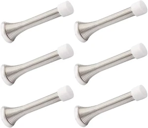 6 Stück Feder Türstopper Gebürstet Satin Nickel - 3-1/4" 6 Stück, Nickel  - Bild 1 von 6