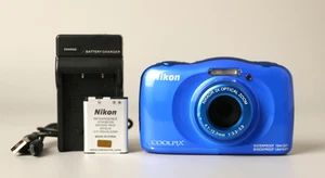 Nikon COOLPIX W100 blau 13,2-MP-Digitalkamera wasserdicht stoßfest Japan-Import - Bild 1 von 19