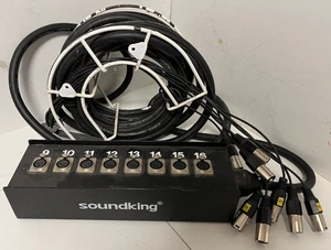 Soundking 8-Channel Audio Snake Stage Box – XLR Loom, 8m, Good Working Condition - Picture 1 of 10