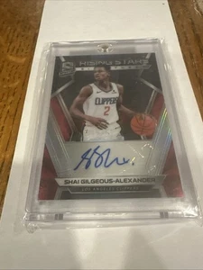 2018-19 Spectra Rising Stars Shai Gilgeous-Alexander Auto Silver Red 36/75 RC - Bild 1 von 5