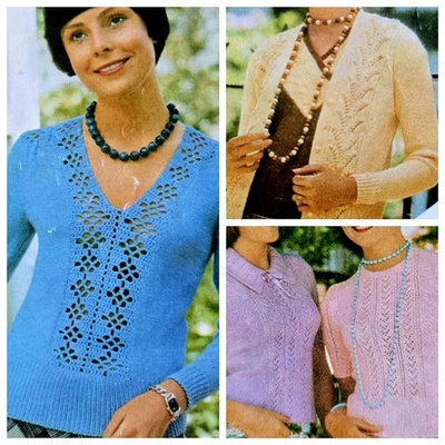 1980s Crochet Granny Square Houndstooth Lace Knitting Pattern Patons 435 5 Ply - image 1 of 3