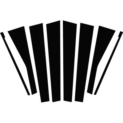 Cubierta de moldura de ventana de puerta postes de pilar de coche para Kia Soul 2010-2013 Foto 1 de 4