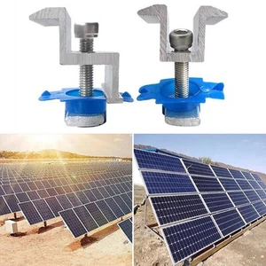 Bracket Solar Panel Fixture For Mounting Rail Module Strong Connection 12Pcs - Picture 1 of 40