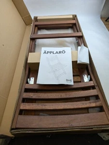 Ikea Applaro Brown Outdoor Patio Folding Chair - 102.085.37 - In box - Picture 1 of 6