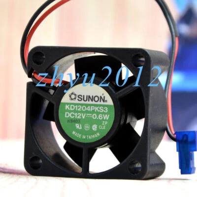 1pc SUNON KD1204PKS3 4CM 4020 12V 0.6W 2-wire Ooling Fan - Image 1 of 3