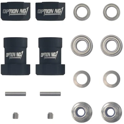 Aluminum 12mm HEX Adapters Hub For Tamiya WR-02 RC Car Wild Willy Suzuki Jimny - Image 1 of 4