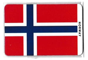 magnet aimant Norvège drapeau Norvégien pour frigo voiture ou marquage - Picture 1 of 2