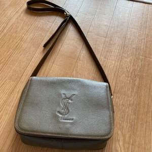 Yves Saint Laurent Shoulder Bag Crossbody Bag Leather color Khaki USED - Picture 1 of 5