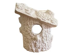 Decorative Bark Birdhouse Ceramic Bisque Ready 6” By 5” Ready To Paint Or Glaze - Picture 1 of 3