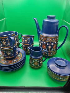 Retro 15 Piezas Años 70 Winterling Schwarzenbach Baviera Azul, con Juego de Café Alemania. - Imagen 1 de 20