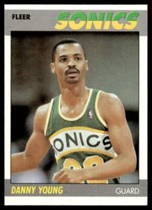 Fleer #131 Danny Young 1987-88 radiocontrol Seattle SuperSonics como nuevo o mejor paquete nuevo - Imagen 1 de 2