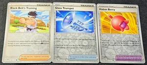Prismatic Evolutions /131 Trumpet Berry Black Belt Reverse Holo NP Pokemon - Picture 1 of 2