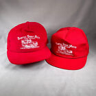 Lot Of 2 Vintage 90S Hat Mens One Size Red Snapback Usa Sumter Swap Meets