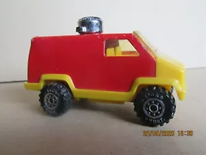 7O 1978'S Tonka Cuerpos USA Van Americano Rojo Y Amarillo L 9.6CM - Imagen 1 de 10