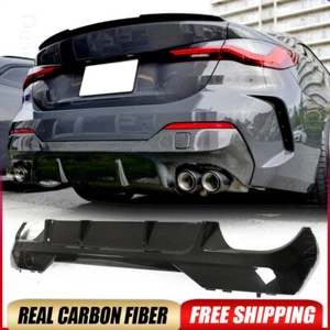 Labio difusor de parachoques trasero de carbono seco para BMW Serie 4 G22 G23 420i M-SPORT 2021UP - Imagen 1 de 15