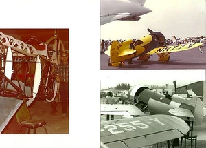 3er SET: GEE BEE LOT #25 - 4" X 6" SORTIERTE S/W & FARBIGE FLUGZEUGDRUCKE - Bild 1 von 4