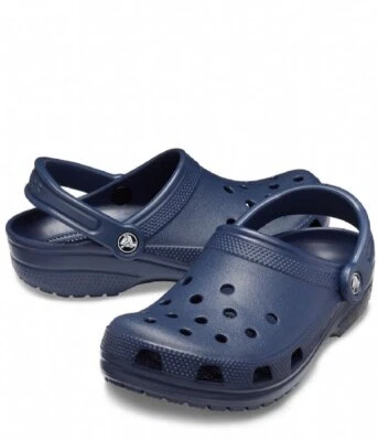 Sandalias sin cordones Crocs clásicas azul marino talla 12 para hombre (2771) Foto 1 de 4