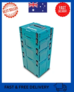 NEW Makita Stacking Carry Tool Box Plastic Storage Ute Case Chest Organiser 4pcs - Picture 1 of 6