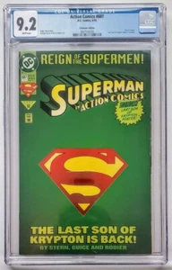 Action Comics #687 Reign of Supermen CGC 9.2 NM June 1993 Die-Cut Cover - Picture 1 of 1