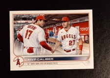 2022 Topps Update Shohei Ohtani Mike Trout MVP Caliber #US115 NM $700M Angels