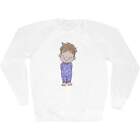 'Little Boy In Pj's' Adult Sweatshirt / Sweater / Jumper (Sw029325)