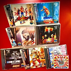 Fatal Fury Lot 7 Set Neo Geo CD SNK 1 2 3 Special Real Bout Newcomers Garou JP