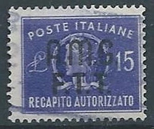 1949 TRIESTE A USATO RECAPITO AUTORIZZATO 15 LIRE - RR13288 - Picture 1 of 1