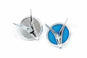 MAZDA RX2 REAR PILLAR BADGE EARLY- BLUE - Picture 1 of 2