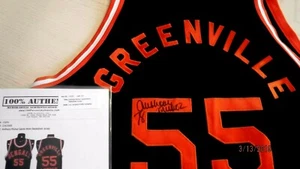 ANTHONY MUNOZ (Bengals)Game Worn & Signed Charity Basketball Jersey -Lampson LOA - Picture 1 of 4