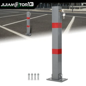 Barrera de poste de bolardo de estacionamiento con cerradura postes de protección de estacionamiento hogar garaje - Imagen 1 de 12