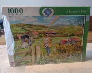 A FARMER'S LIFE - FX SCHMID 1000 PIECE JIGSAW PUZZLE - NEW AND SEALED - RARE - Picture 1 of 5