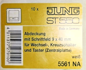 Jung 5561 NA, Wippe, mit Schriftfeld, Duroplast, ST 550, weiß - Bild 1 von 3