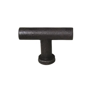 Pomello a T vintage in ghisa antico pomello per armadio 56 mm x 38 mm - Foto 1 di 2