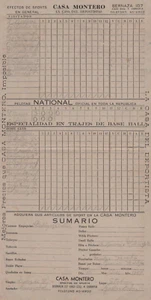 OBRA MAESTRA DE BÉISBOL DE LA LIGA MONTERO NEGRA DE LA DÉCADA DE 1940 - Imagen 1 de 2