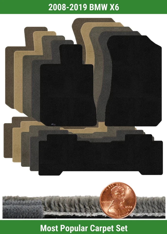 Juego de alfombrillas Lloyd Custom Ultimat para BMW X6 2008-2019 (3 piezas) #14Q Foto 1 de 4
