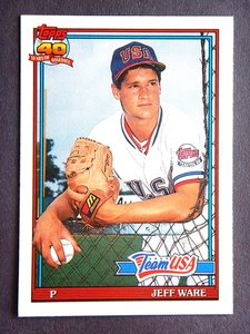 Jeff Ware #124T Topps Traded 1991 Baseball Card (Team USA) - Picture 1 of 2