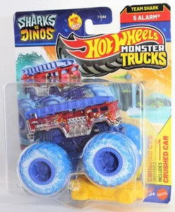 Hot Wheels 2025 Monster Trucks Sharks vs Dinos #6/8 Team Shark 5 Alarm Firetruck - Bild 1 von 1