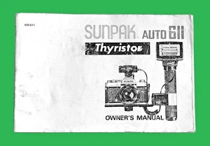 Sunpak Thyristor Auto 611 - Anleitung - Bedienungsanleitung - Bild 1 von 1