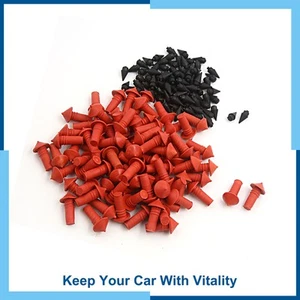 Universal Pack(170) Mushroom Shaped Tire Repair Insert Plugs Red Black 7mm - Picture 1 of 4